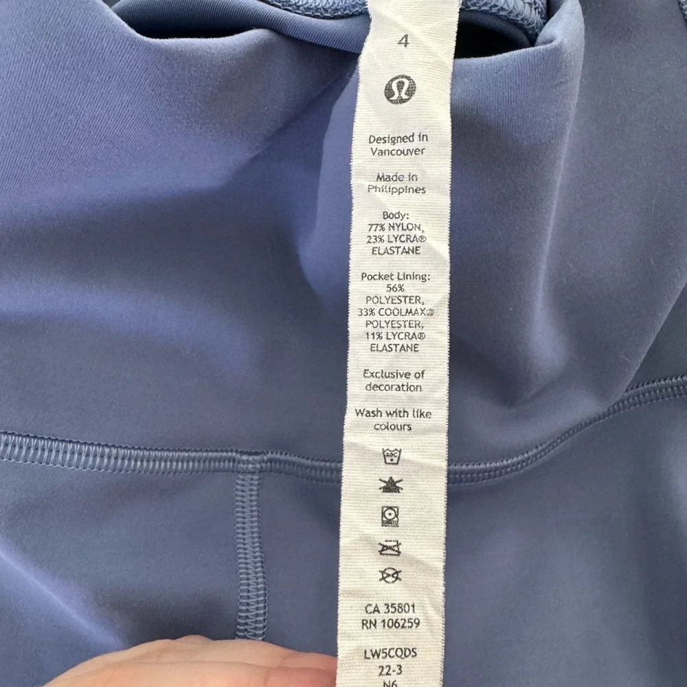 Lululemon Wunder Train High-Rise 25” Tight in Waterdrop - Picture 4 of 4